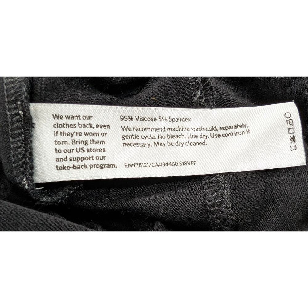 Eileen Fisher Black Jersey Knit Jumpsuit Wide Leg Women's Size XL - Picture 5 of 5